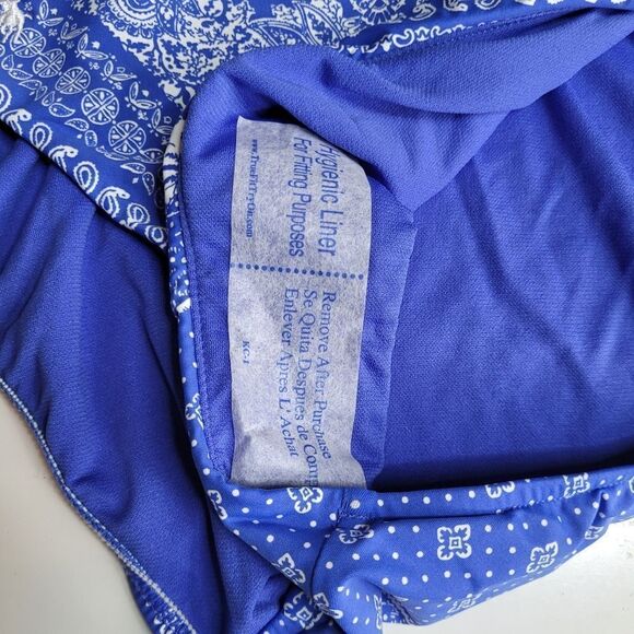 $120 NEW M POLO RALPH LAUREN BLUE halter COASTAL PREPPY SWIMSUIT medium NWT - Picture 16 of 16